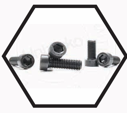 Low Head Socket Screws – Small Head Cap Screws for Space Limited Applications in Machinery, Tools and Automotive – High Tensile Steel, Metric Threads, Low Profile Cylindrical Head, Black Oxide Finish, Allen Socket Drive